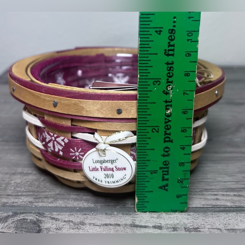 Longaberger NIB 2010 Tree Trimming Little Falling Snow Basket Combo Christmas - Picture 8 of 16